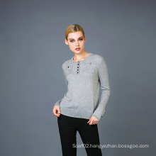 Lady′s Cashmere Blend Fashion Sweater 17brpv058